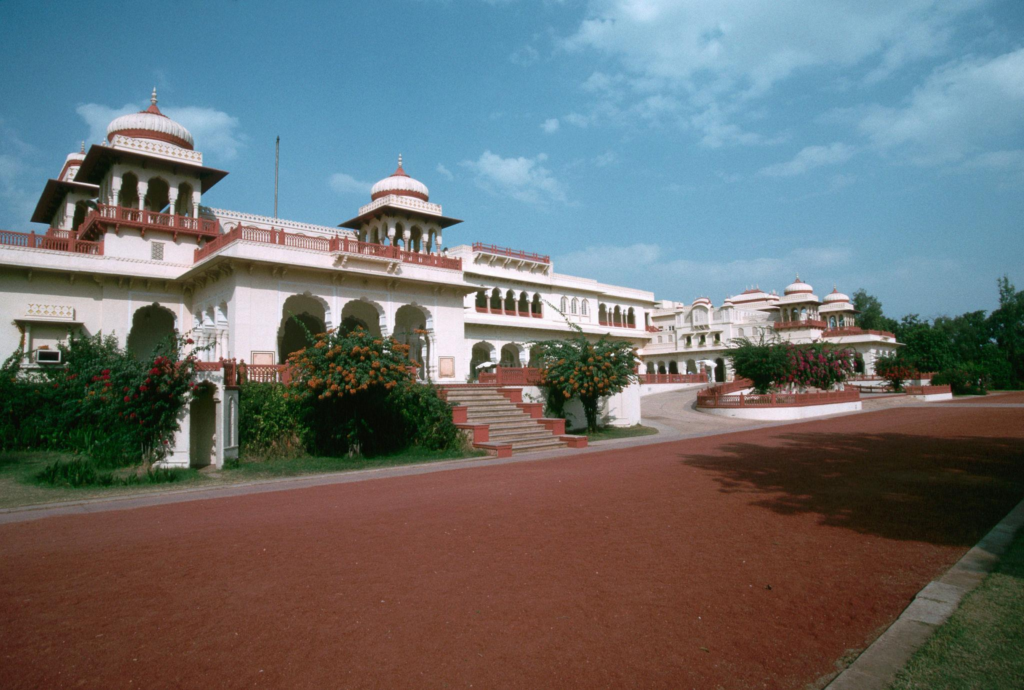 Rambagh Palace Jaipur exterior showcasing royal luxury hotels in Rajasthan